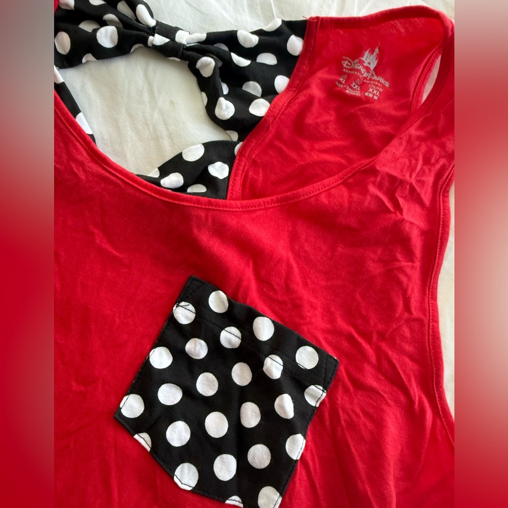 Disney Minnie Mouse Tank Top with Polka Dot Accents - Picture 3 of 5